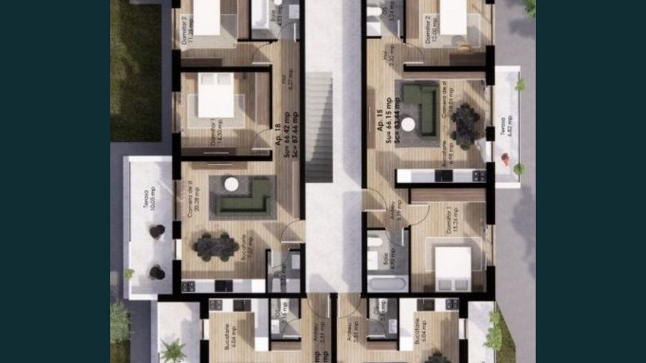 Apartamente noi cu 2 sau 3 camere zona semicentrala - Poză 7