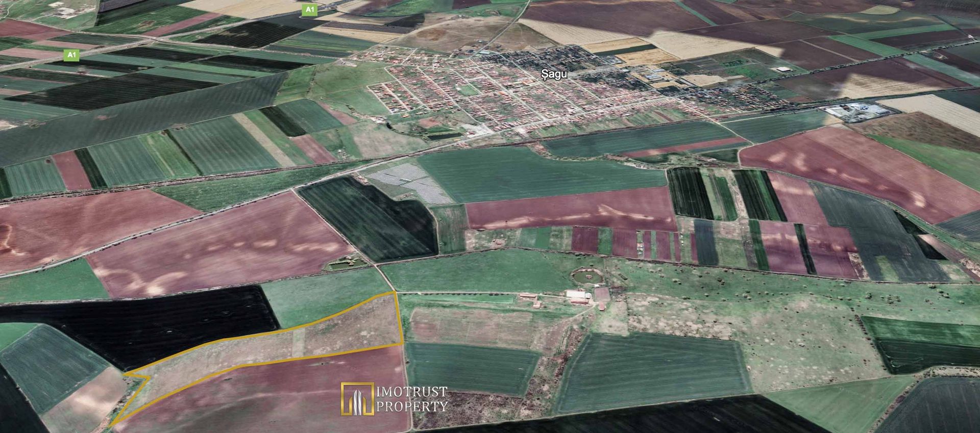 Teren agricol 12,28 ha Sagu – acces DN69 & A1, acum 1,38 €/m - Poză 3