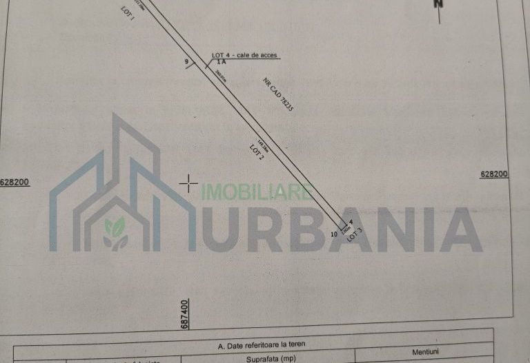 Teren intravilan Vorovesti – 2 parcele de 1000 mp, utilitati, strada Pieptanari - Poză 4