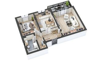 Apartament 2 camere I Nou I Decomandat I Balcon I Hipodrom - Poză 3