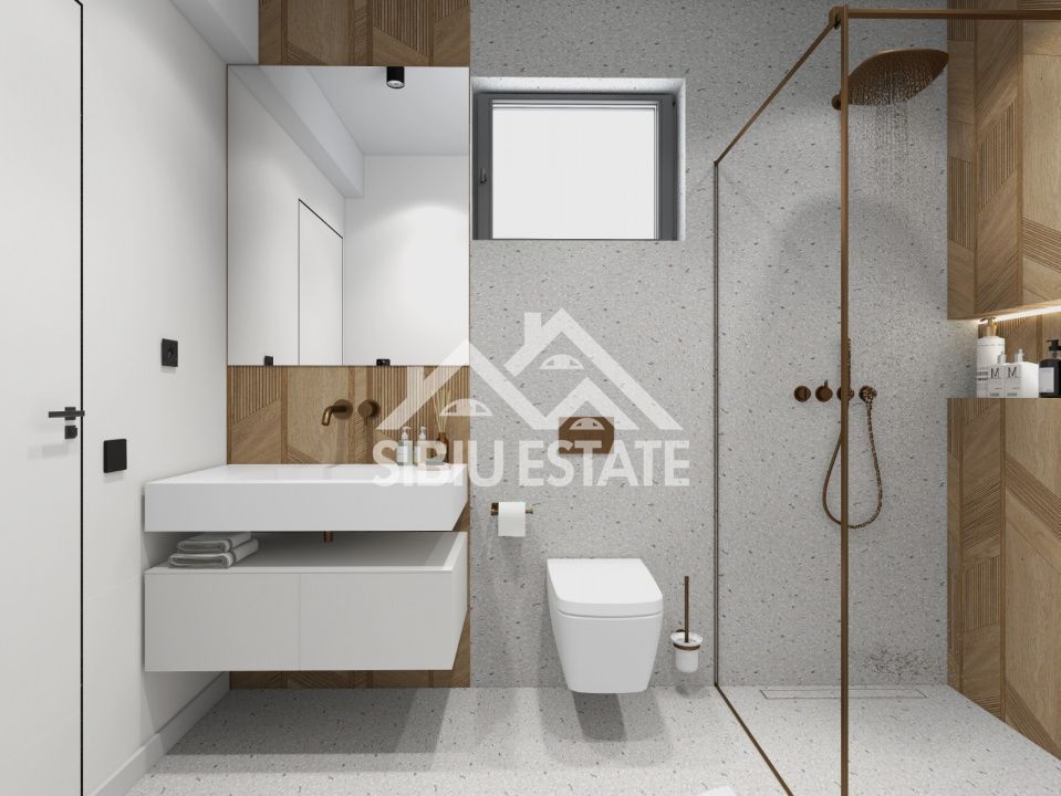 Casa 4 camere, 3 bai, garaj si curte larga, Sibiu Selimbar - Poză 17