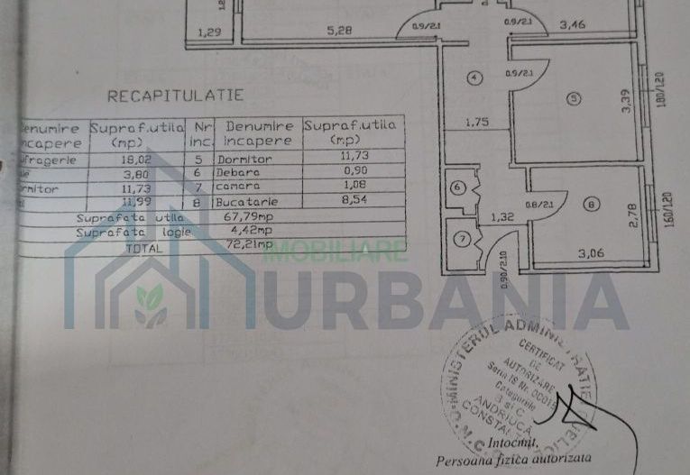Apartament 3 camere, decomandat, parter inalt, renovat, zona Mircea cel Batran, Alexandru cel Bun - Poză 8