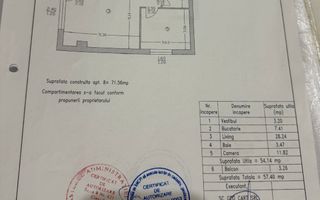 VANZARE 2 CAMERE | VOLUNTARI | MOBILAT | BALCON | PAZA CU BARIERA - Schiță 10
