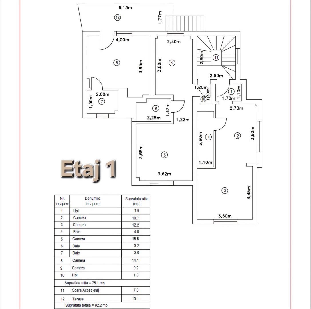 Casa Vila 12 camere de vanzare Calea Calarasilor Bucuresti Sector 3 - Poză 23