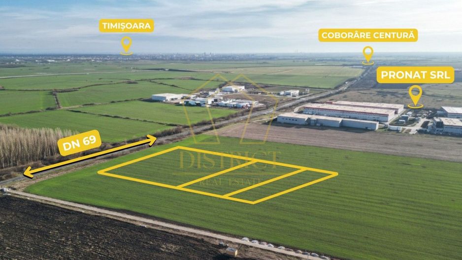 COM 0% Parcele de teren intravilan industrial | Sanandrei - Poză 1