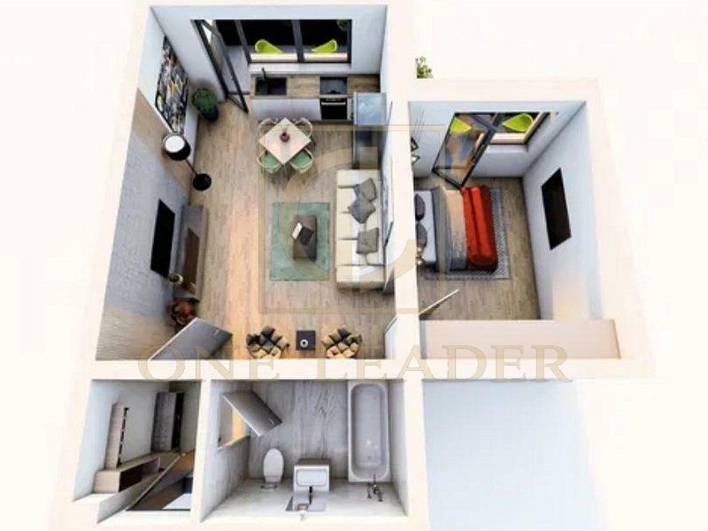 Apartament 2 Camere | Subcetate | Etaj 2 | 48 mp - Parcare - Poză 1