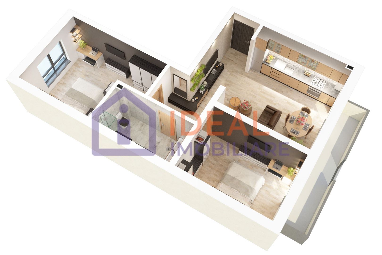 Apartament cu 3 camere și balcon de vânzare ,în zona Doamna Stanca - Poză 12