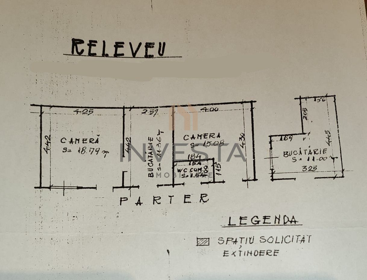 Unic! Apartament 3 camere cu gradina in centrul Clujului! - Schiță 9