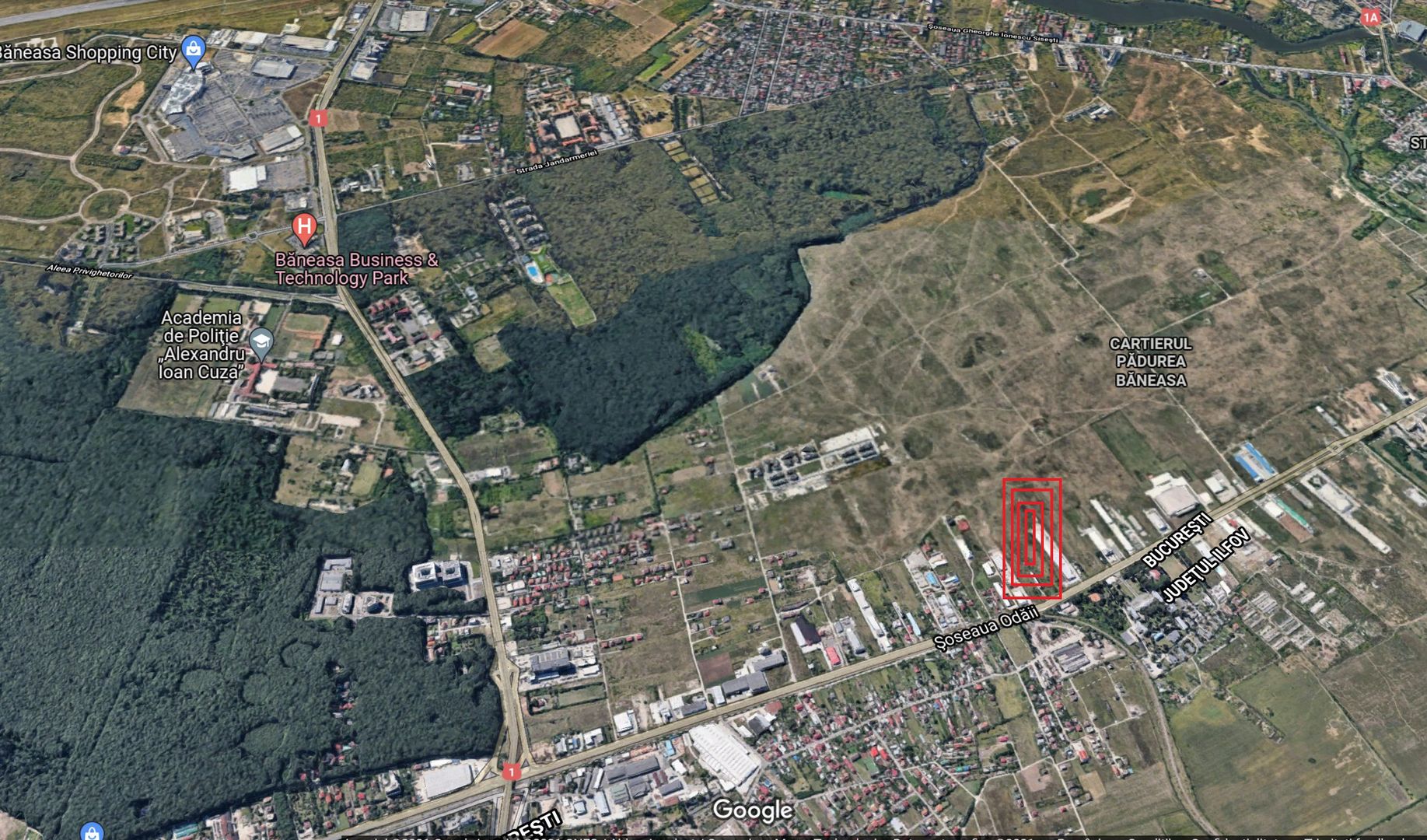 Teren 21000 mp Soseaua Odai Centura Bucuresti 67 metri deschidere - Poză 8