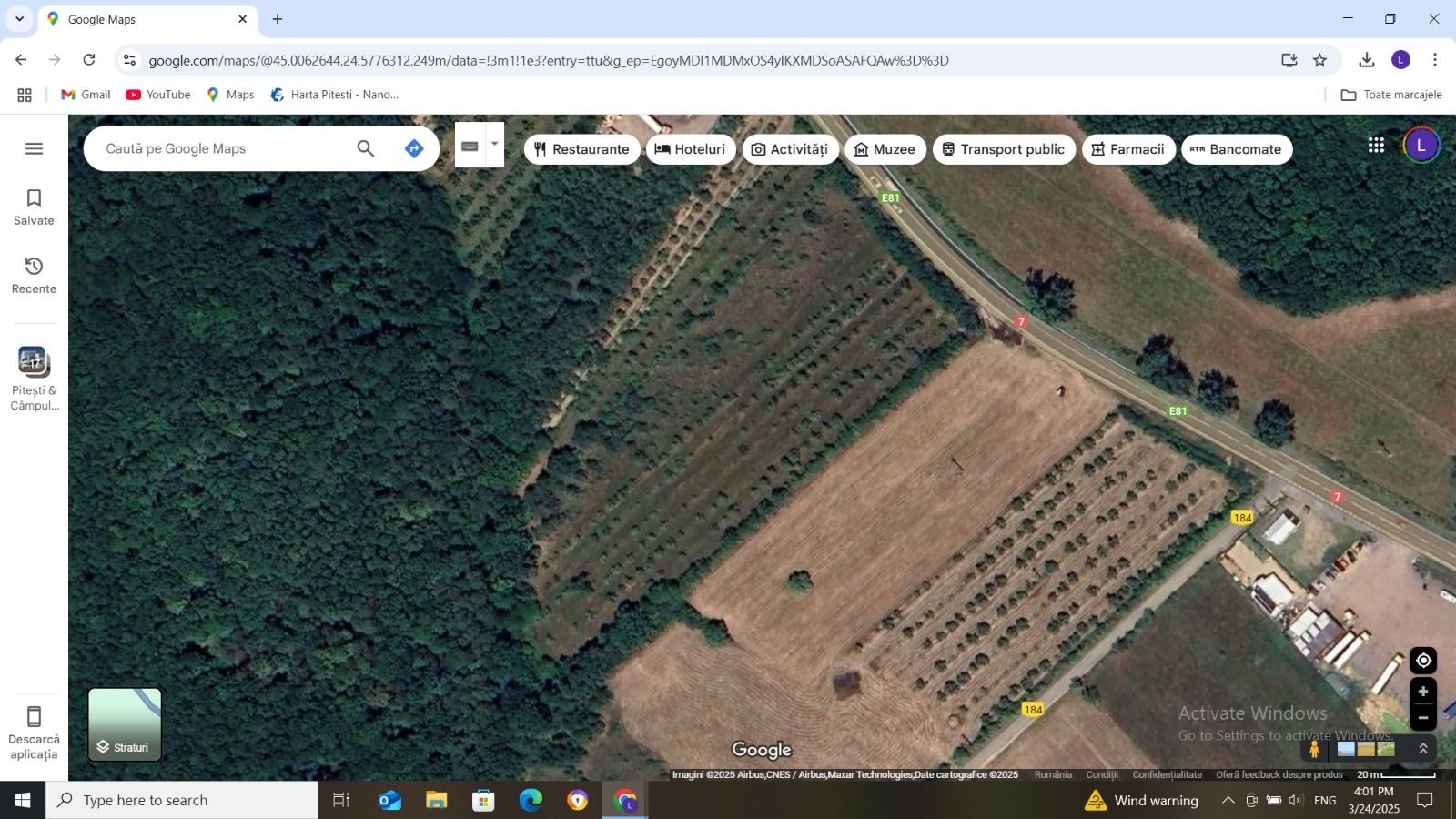 Vanzare teren 10000 mp, stradal DN 7, Moraresti - Poză 5