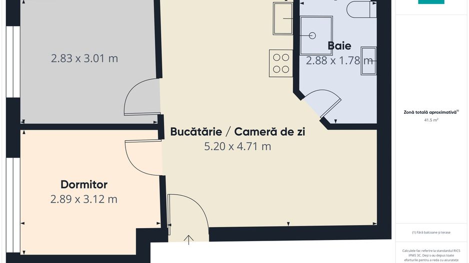 Apartament 2 camere de inchiriat strada Oituz. - Poză 12