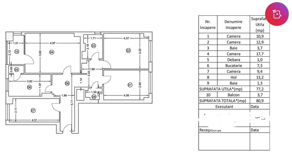 Apartament superb 4 camere, Capitale,  reabilitat, vedere dublă -Dorobanți - Poză 11