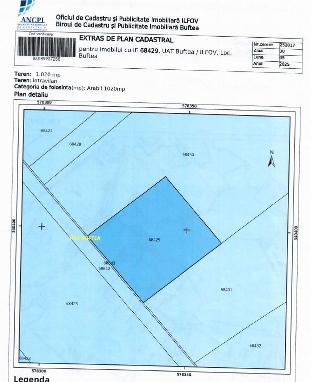 Vând teren construibil 1000 mp lângă pădure Buftea - Poză 4
