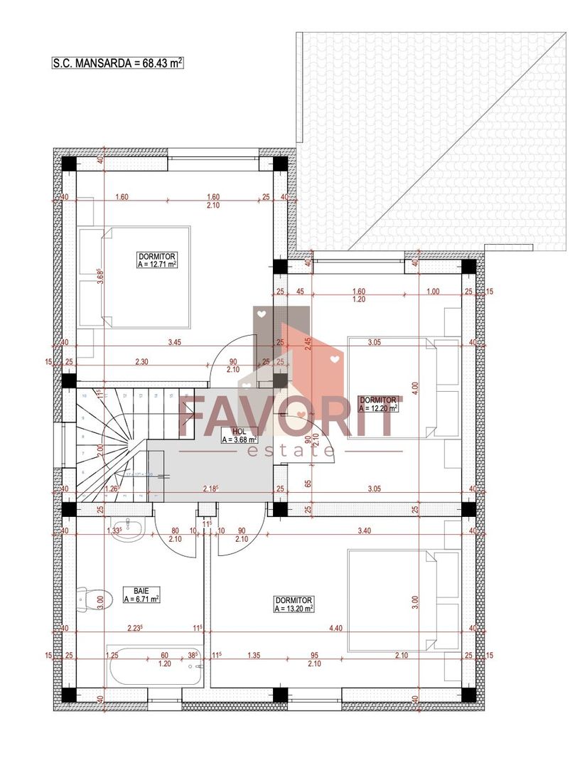 Casa Individuala de vanzare in Mosnita Noua | Zona excelenta | Calea Medves - Schiță 8