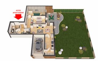 Apartament ARED spectaculos cu gradina si garaj Comision 0 - Poză 3