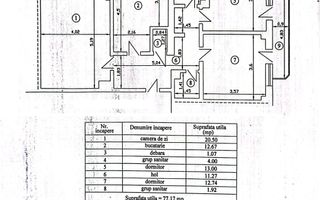 Apartament cu 3 camere, mobilat și utilat, VASLUI - zona AUTOMOMENT; - Poză 12