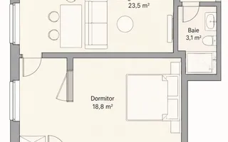 Apartament 2 camere, balcon, etaj intermediar, garaj, zona Eroilor - Poză 14