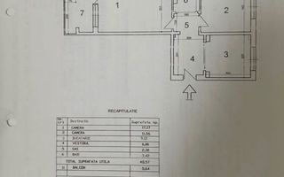 2 camere de vânzare | Dorobanți | 50 mp | renovat | decomandat - Schiță 9