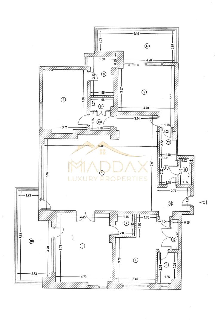 Apartament cu 4 camere 250mp* 2 parcări subterane / Dorobanti-Capitale - Schiță 66