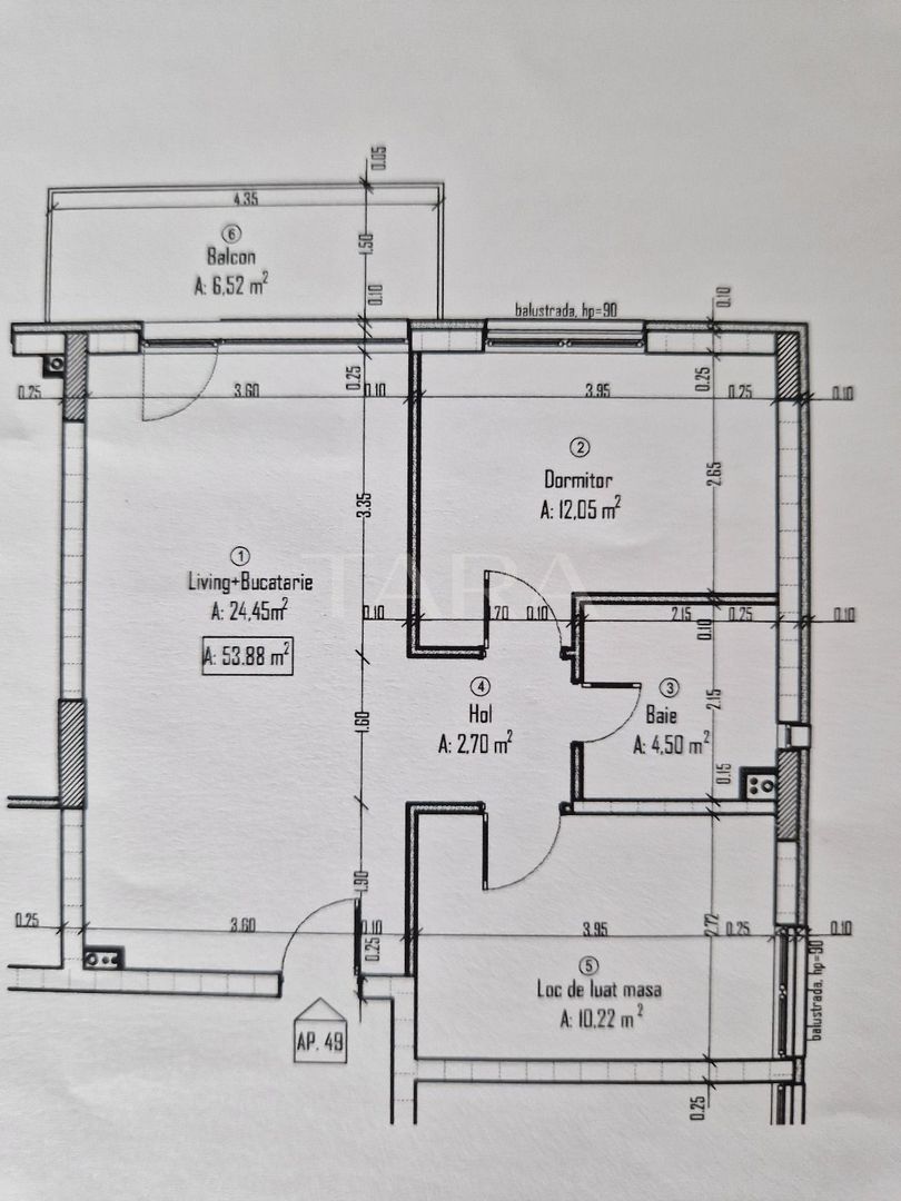 Apartament 3 camere de vânzare – Baciu - Poză 7