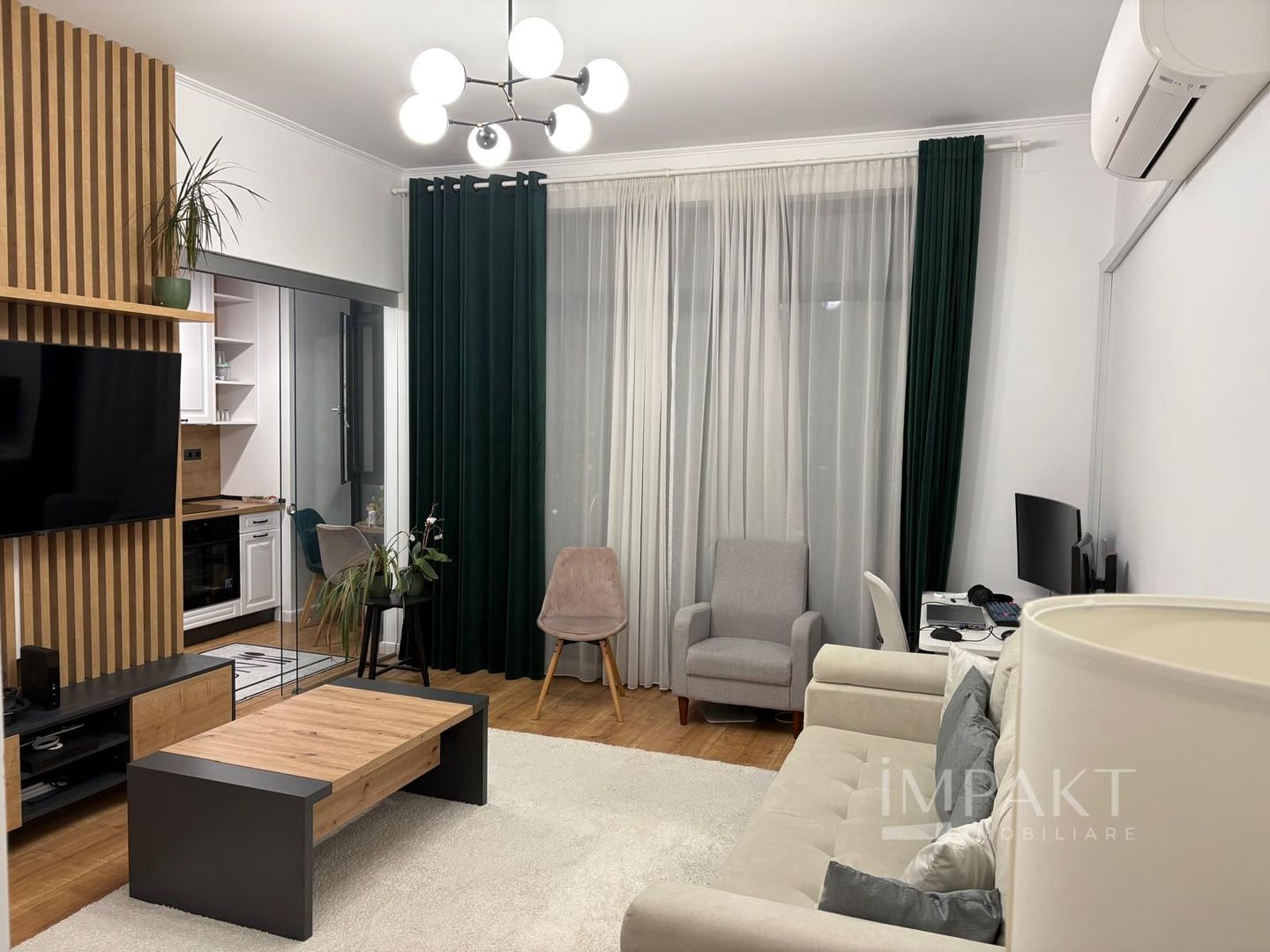 Apartament cu 3 camere utilat mobilat in zona The Office Marasti - Poză 1