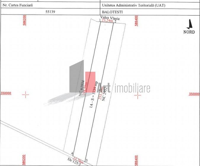Teren de vanzare Balotesti - Schiță 3