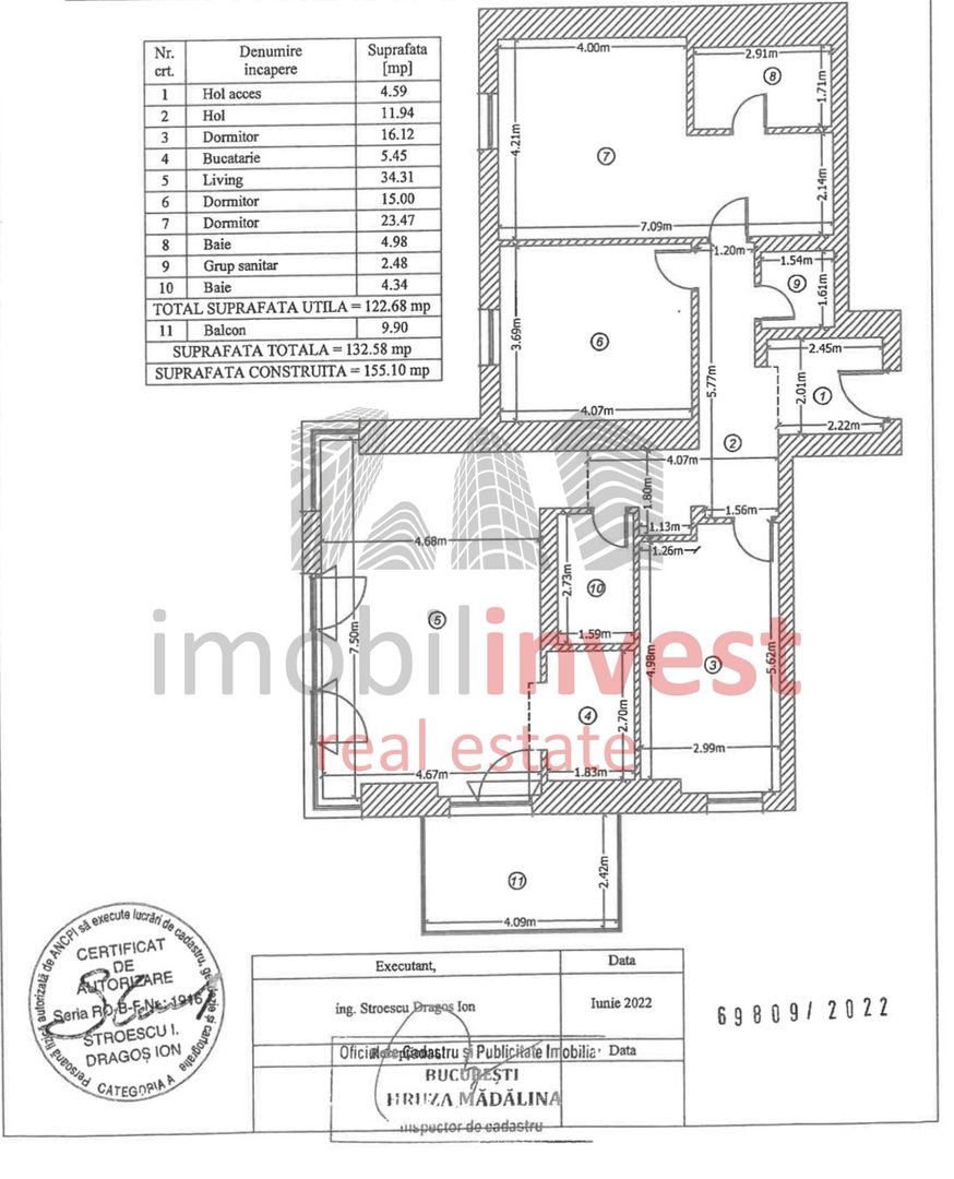 Apartament 4 camere de vânzare în One Herăstrău Towers mobilat. - Poză 13