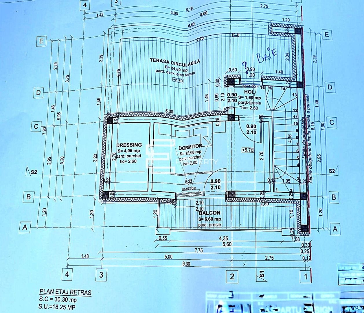 Casă modernă în Sibiu – etaj retras, terase -teren 213 mp - Schiță 7