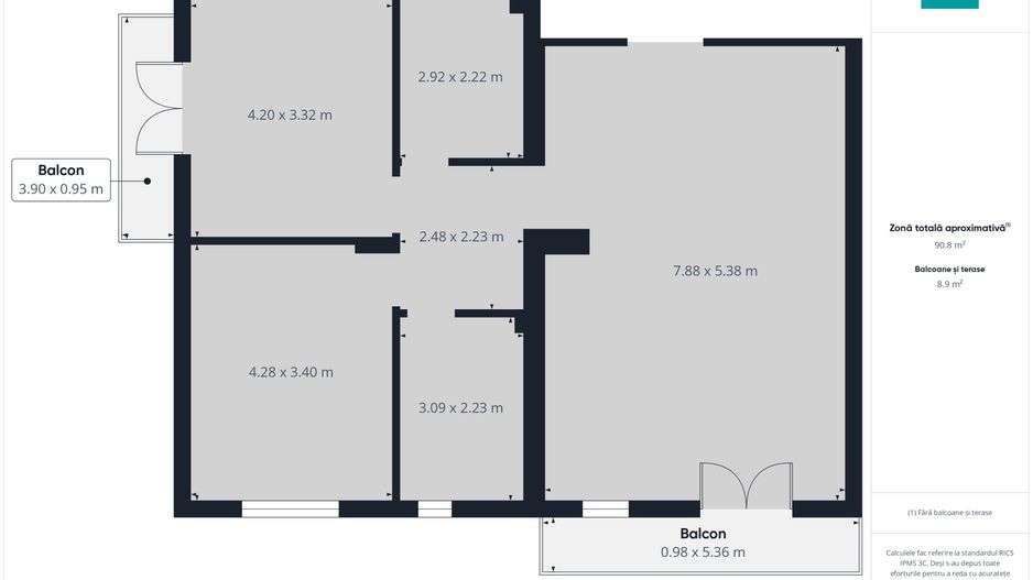 Apartamente noi Sântandrei, la alb 2026 - Poză 12