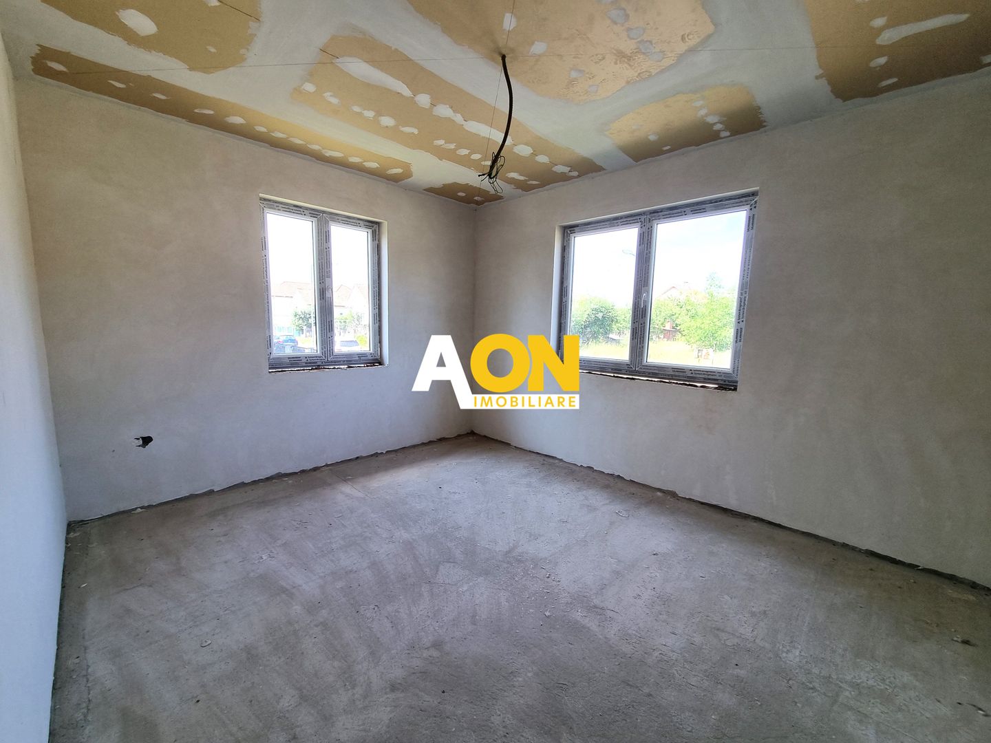 De vanzare casa semifinisata 3 camere, 608mp teren, Recea - Poză 4