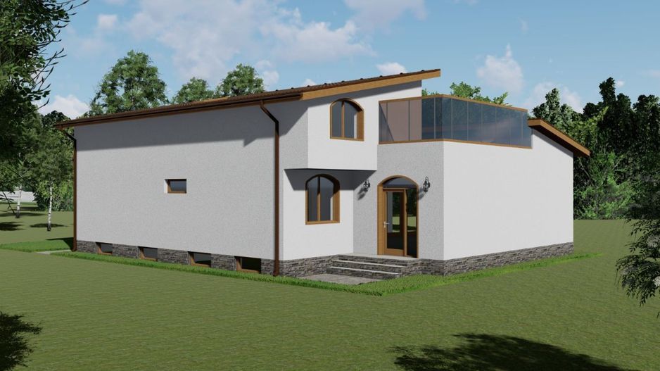 Proiect casă cu mansardă în construcție Micălaca - Poză 10
