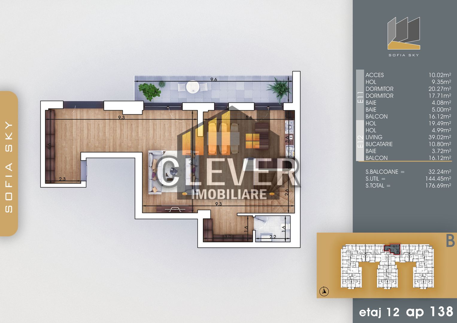 3 Camere cu Scara Interioara Theodor Pallady Sector 3 - Schiță 7