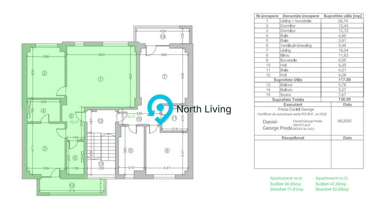 Apartament 3 camere | 2 băi | balcon | Străulești | etaj 2 - Poză 11
