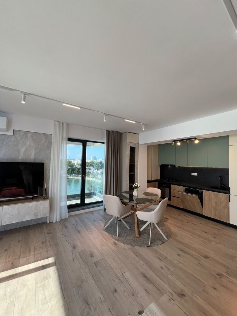 Apartament 2 camere Mamaia | Vedere frontală la lac | mobilat modern - Poză 6