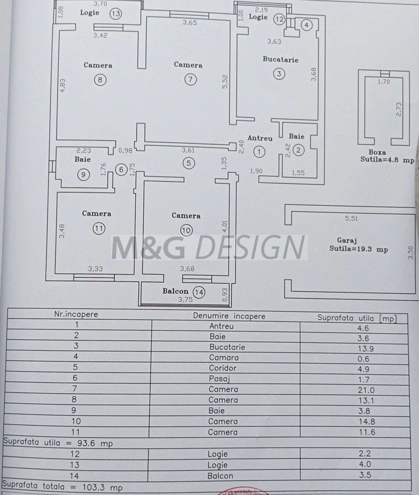 Apartament 4 camere  zona Elisabetin cu Garaj si boxa - Poză 10