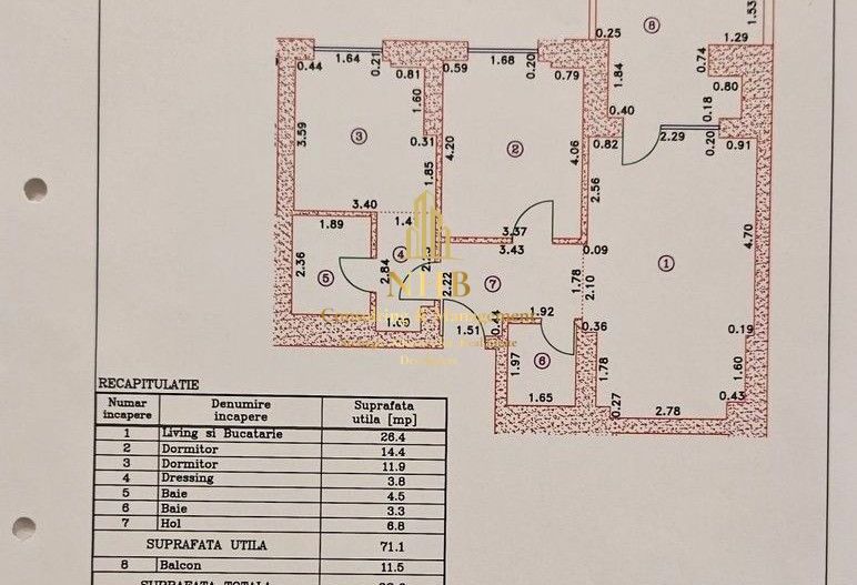 Apartament de vanzare -3 camere -Cortina North - Poză 8
