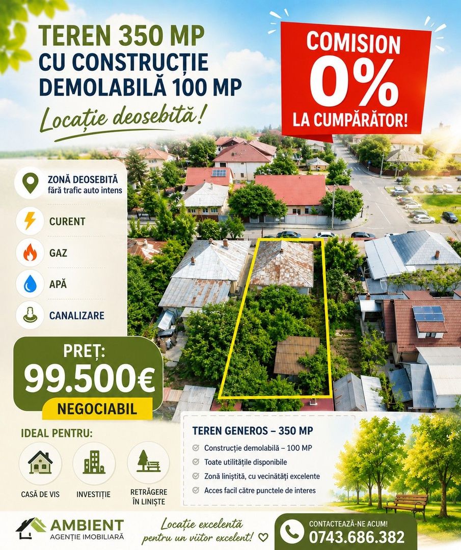 CASA individuala cu teren 350 mp, VASLUI - zona COPOU; - Poză 1