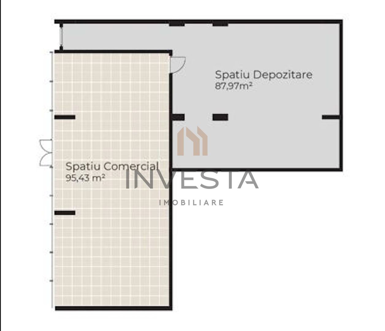 Spatiu Alimentatie Publica de vanzare, 183mp, Baza Sportiva Gheorgheni - Schiță 1