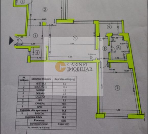 2 camere | 75 mp |  Universitate | Etaj Intermediar - Poză 14