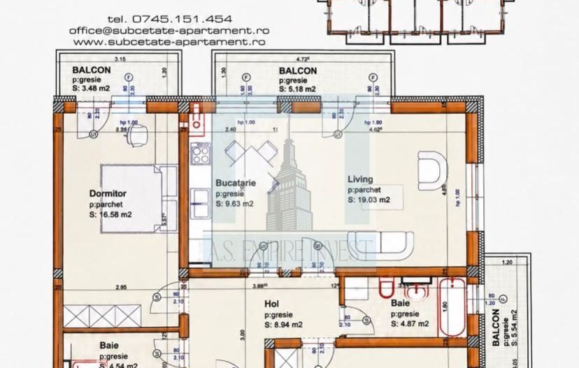 Apartament 3 camere SubCetate Faza 2 - Poză 2