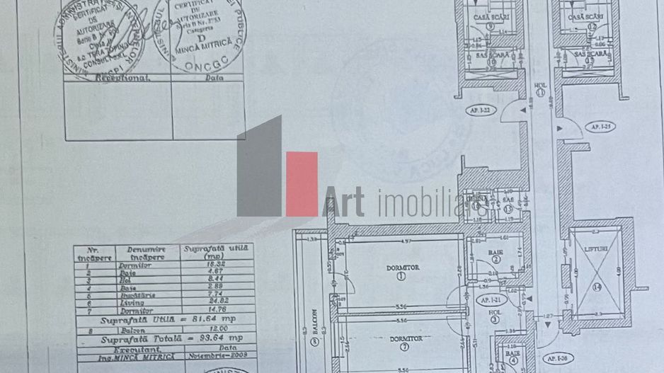 Apartament 3 camere Ghica Plazza - Schiță 14