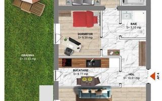 Apartament nou, 3 camere, complex rezidential Greenfield, sector 1 - Poză 2