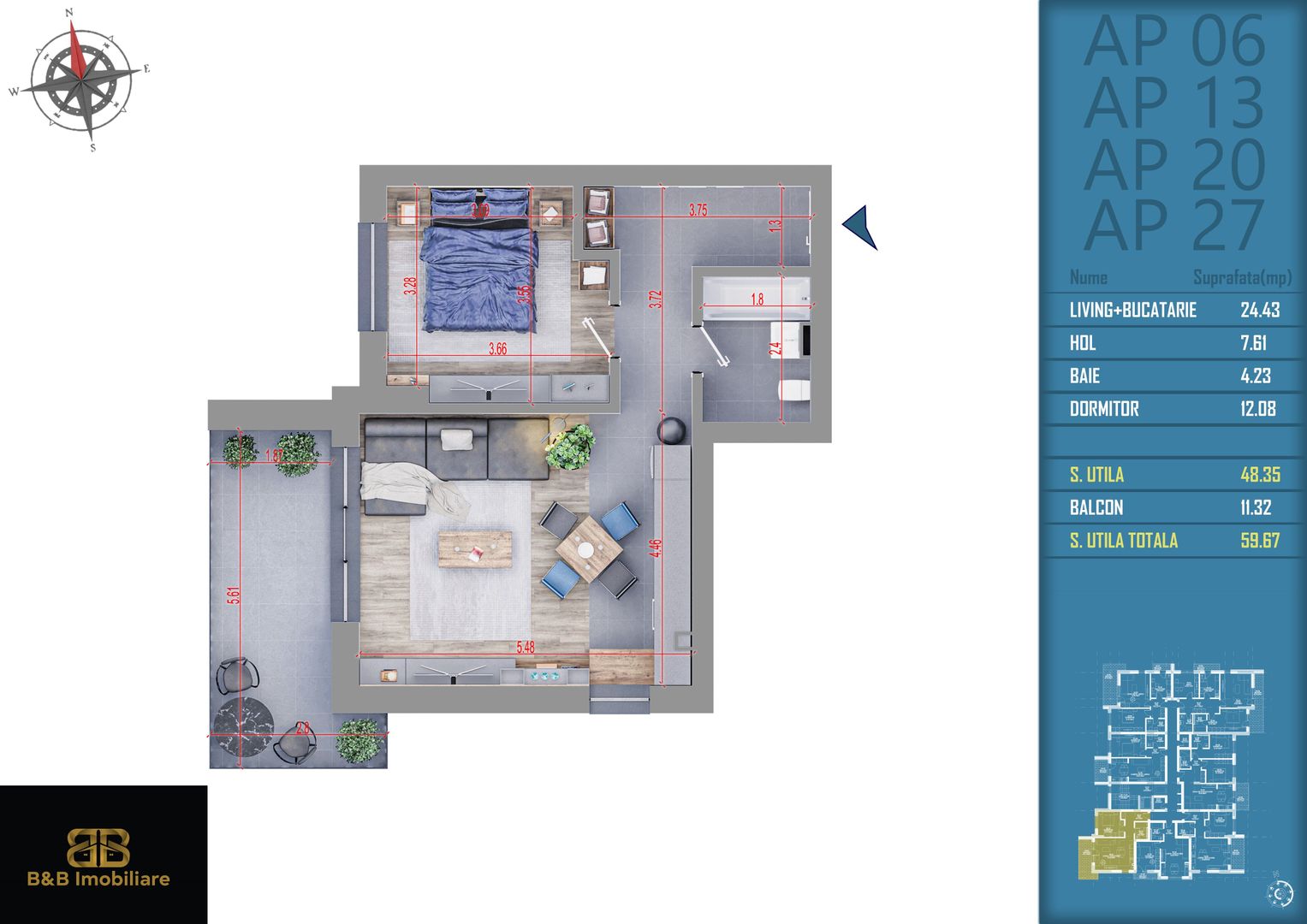 2 camere incalzire prin pardoseala finalizat - Schiță 7