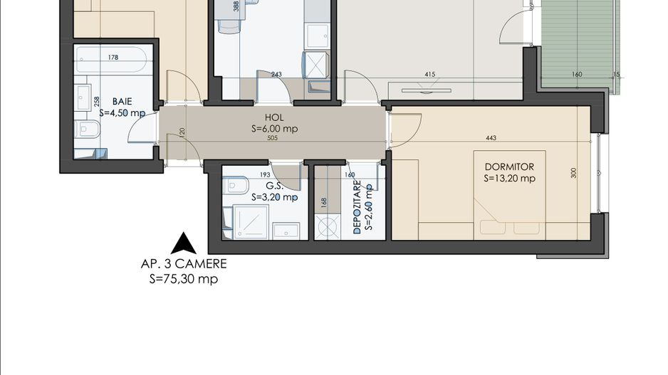 Acasă, în 3 camere bine gândite – spațiu, lumină și confort - Poză 15