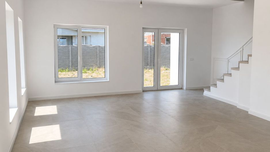 Jumătate de duplex premium, 120 mp utili, teren 256 mp, garaj și 3 dor - Poză 19