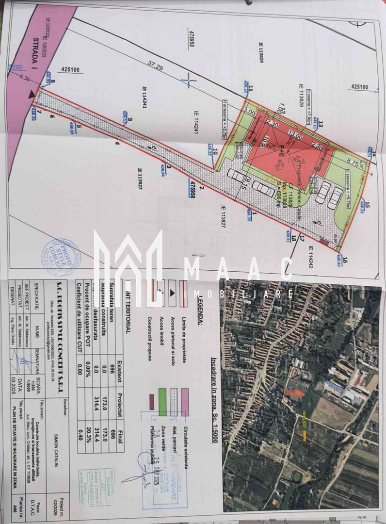 Teren 696 mp în Cristian | utilități pe teren | deschidere la 2 străzi - Poză 2