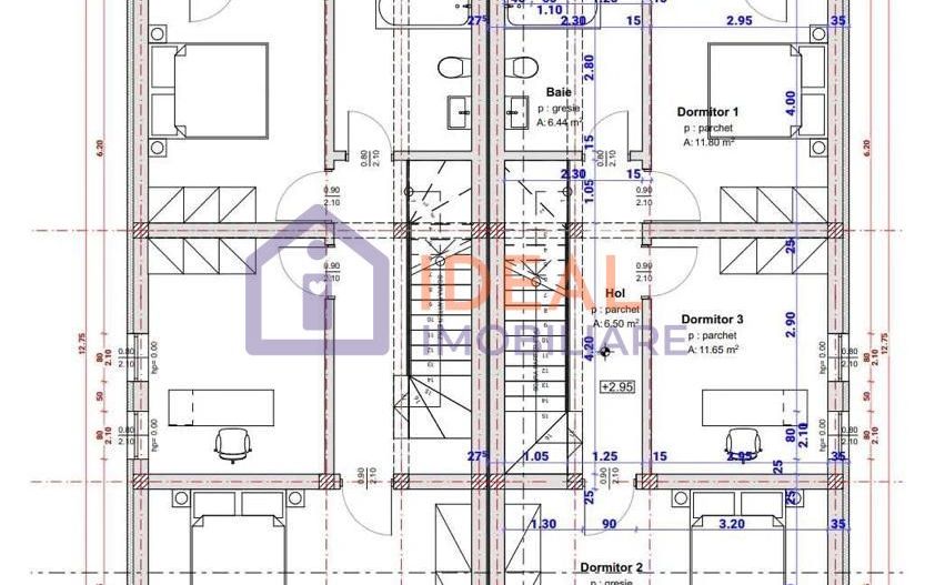 Casa cu 4 camere si 250 mp de curte, in Cartierul Arhitectilor - Schiță 16