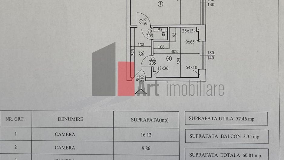 Apartament 3 camere Parcul  Circului renovat complet - Schiță 21