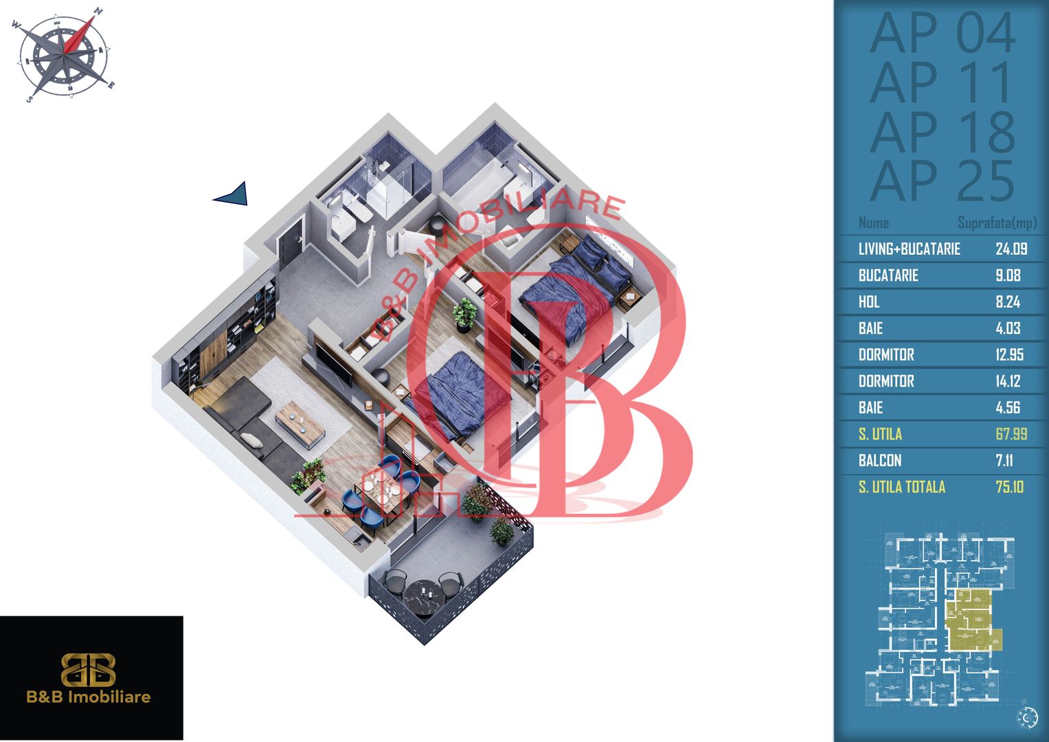 3 camere  finalizare rapida Titan -Pallady parcul Teilor - Schiță 13