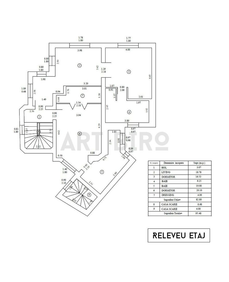 Zero comision, vila cocheta in zona Berzei, birou - comercial, 9' [M] - Schiță 16